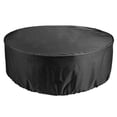 thumbnail image 1 of Waterproof Round Patio Table Cover for Outdoor Furniture, Black, Two Sizes, 1 of 5