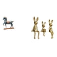 thumbnail image 1 of Figura de caballo,Figura de caballo Escultura animal coleccionable,Adorno de centro de mesa con estatua de caballo de resina,Escultura de figura,Estatua sentada Figura Escultura Adorno, 1 of 8
