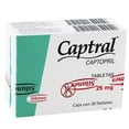 thumbnail image 3 of Captral Captopril 25 mg tabletas 30 2 cajas, 3 of 4