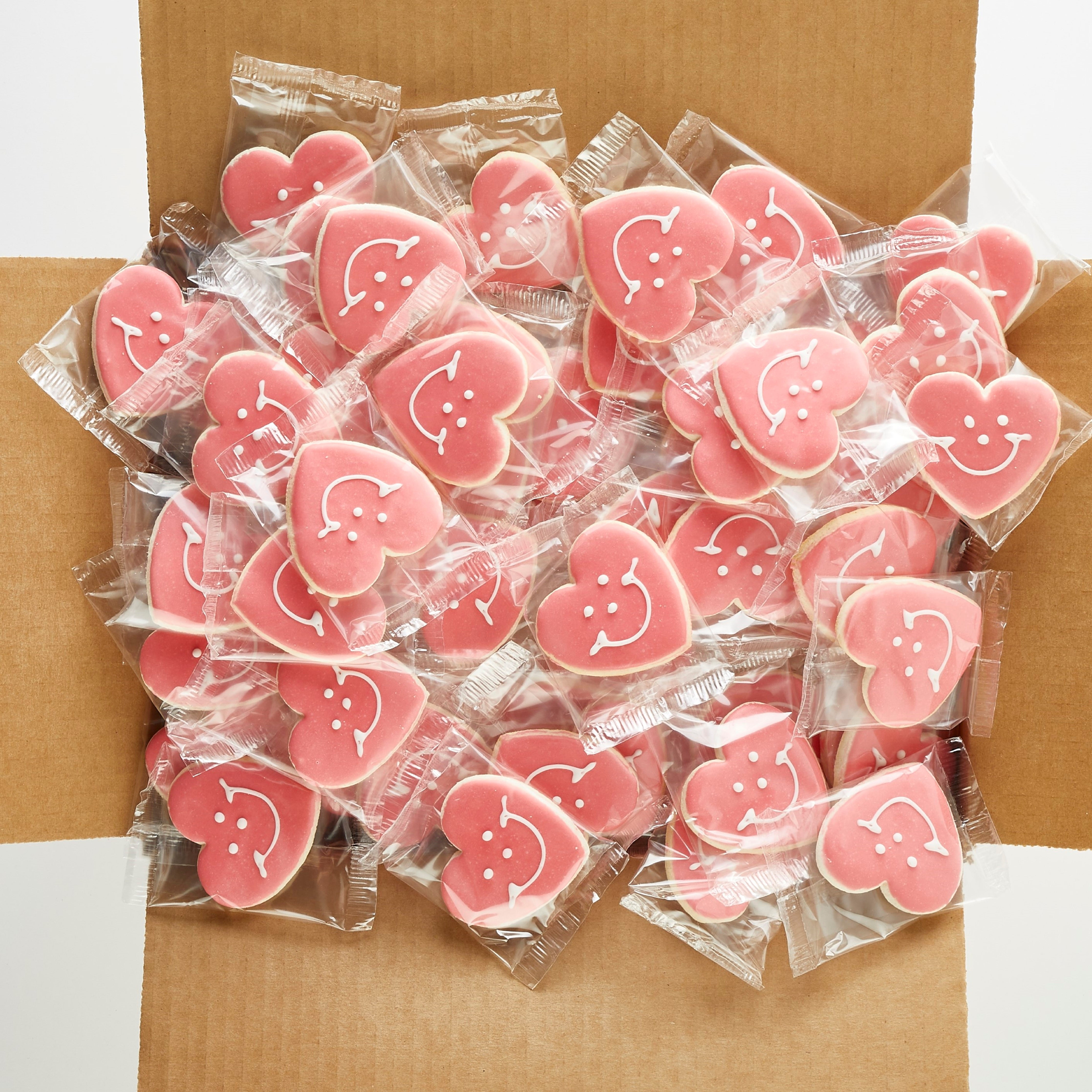 Smiley®  Cookie Mini Heart-Shaped Sugar Cookies, 50 Count