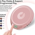 thumbnail image 5 of Gueray Portable CD Player for Car with Earphones LCD Display, Personal Disc CD Players&nbsp;for&nbsp;Home, Sports Supports MP3 WMA PROG & Memory Function, 5 of 9