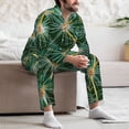thumbnail image 7 of Sikiie Thorns Of Macro Cactus Mens Pajama Set, Soft Warm Long Sleeve Sleepwear, Cozy Button-Down Pjs for Men-X-Large, 7 of 7