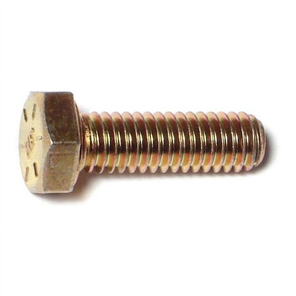 5/16"-18 x 1" Zinc Plated Grade 8 Steel Coarse Thread Hex Cap Screws HCS8-093