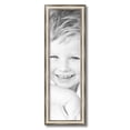 thumbnail image 2 of ArtToFrames 8" x 27" Antique Silver Panel Picture Frame, 8x27 inch Silver Wood Poster Frame (WOM-4760), 2 of 7