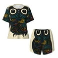 thumbnail image 4 of Lsque Owl with Mandala Women's Short-Sleeved Pajama Set - 2 Piece Soft and Lightweight Sleepwear Set-XX-Large, 4 of 9