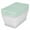 Mindful Mint, variant on Sterilite Stackable 6 Qt Storage Box Container for Organization, Clear, Marine Blue Lid, 5 Pack
