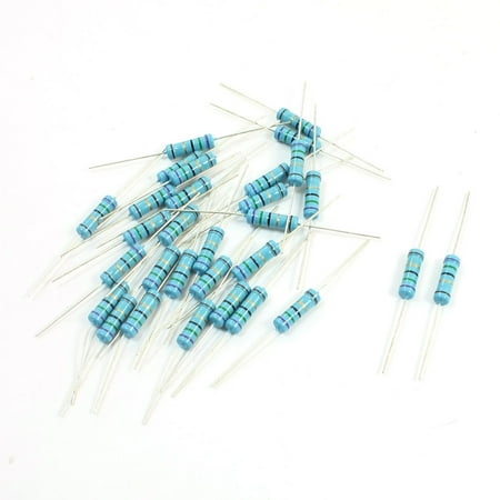 2w Power Resistor - Unique Bargains 30pcs Axial Through Hole 2W 1% Tolerance 75 Ohm Metal Film Resistor