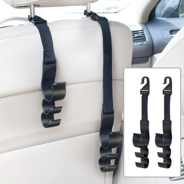 Organizador de almacenamiento Macarena colgador de asiento trasero resistente multiusos Ganchos para reposacabezas de coche
