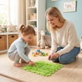 thumbnail image 4 of Gymax 6PCS Sensory Mats w/Rich Colors & Raised Patterns Game Mats for Kids & Adults Rainbow, 4 of 10