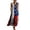 Flag, variant on Summer Dresses for Women under $10 Plus Size Summer Stylish Printed Casual Dress Sleeveless V-Neck Dress Spaghetti-Strap V-Neck Dress Multicolor M