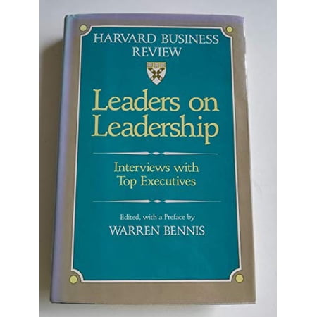 Pre-Owned Leaders on Leadership: Interviews With Top Executives (A Harvard Business Review Book Series) (Hardcover) 0875843077 9780875843070