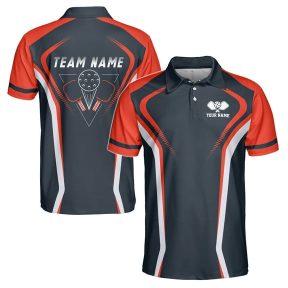 Customized Name Team Name Pickleball Lover Player Men's Polo Shirt S-5XL