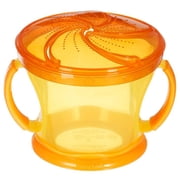 Munchkin Click Lock Deluxe Snack Catcher Snack Dispenser (Yellow/Orange)