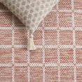 thumbnail image 6 of SAFAVIEH Montauk Elwyn Checkered Cotton Runner Rug, Orange/Ivory, 2'3" x 8', 6 of 10