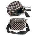 thumbnail image 6 of Gynky Checkered Crossbody Bag Bum Bags for Women, Spacious Nylon Shoulder Handbag Purse Fanny Packs Belt Bag, 6 of 6