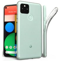 Case for Google Pixel 5, Clear Transparent See-Thru Flex Gel TPU Skin Slim Phone Cover for Google Pixel 5