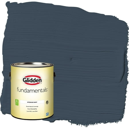 Glidden Fundamentals Cavalry / Navy Blue Eggshell Interior Paint, 1 Gallon