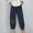 Navy, variant on Lilgiuy Women Fashion Casual Printing Pocket Fold Loose Full Length Pants All Around Tummy Control Pants