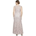 thumbnail image 2 of Alex Evenings Mother of The Bride Long Sleeveless A-line Lace Dress, Women's, 2 of 3