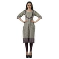 thumbnail image 3 of Moomaya Kurta Imprimée Prêt-à-Porter Femme Formelle et de Fête Kurti Ethnique en Coton Haut, 3 of 6