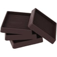 thumbnail image 1 of 3X3 Tazas Con Ruedas Cuadradas De Goma Para Muebles Almohadillas Antideslizantes Para Muebles Tapón De Cama Protectores De Piso Con Agarre - Protege Cualquier Piso, 1 of 5