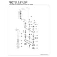 thumbnail image 3 of Kingston FB2755YLSP Yosemite Two-Handle 4-Hole 8" Centerset Kitchen Faucet with Side Sprayer in Oil Rubbed Bronze, 3 of 4