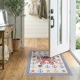 thumbnail image 2 of ODIKA 2'x3' Washable Throw Rug Octopus Koi Cheerful Hat Ocean Eight Starfish Cartoon Pirate for Hallway, Study Room, Non-Slip Low Profile, Flatwoven, 2 of 7