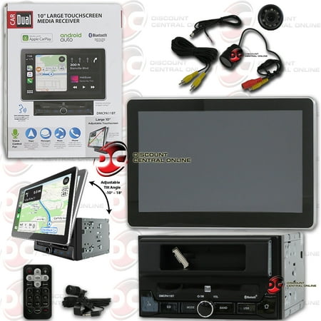 Dual DMCPA11BT 10.1" Digital Media Bluetooth Carplay Stereo W/ RC09 Back Up Camera