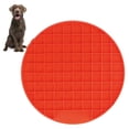 thumbnail image 4 of Dog Lick Mat, Silicone Material Anxiety Relief Pet Food Mat Easy To Clean  For Cats For Dogs ANGGREK Rojo, 4 of 8