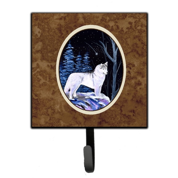 Carolines Treasures SS8400SH4 Starry Night Siberian Husky Leash or Key Holder 7Hx4.25W multicolor