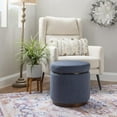 thumbnail image 4 of Blanche Storage Ottoman Blue Gry Walnut, 4 of 6