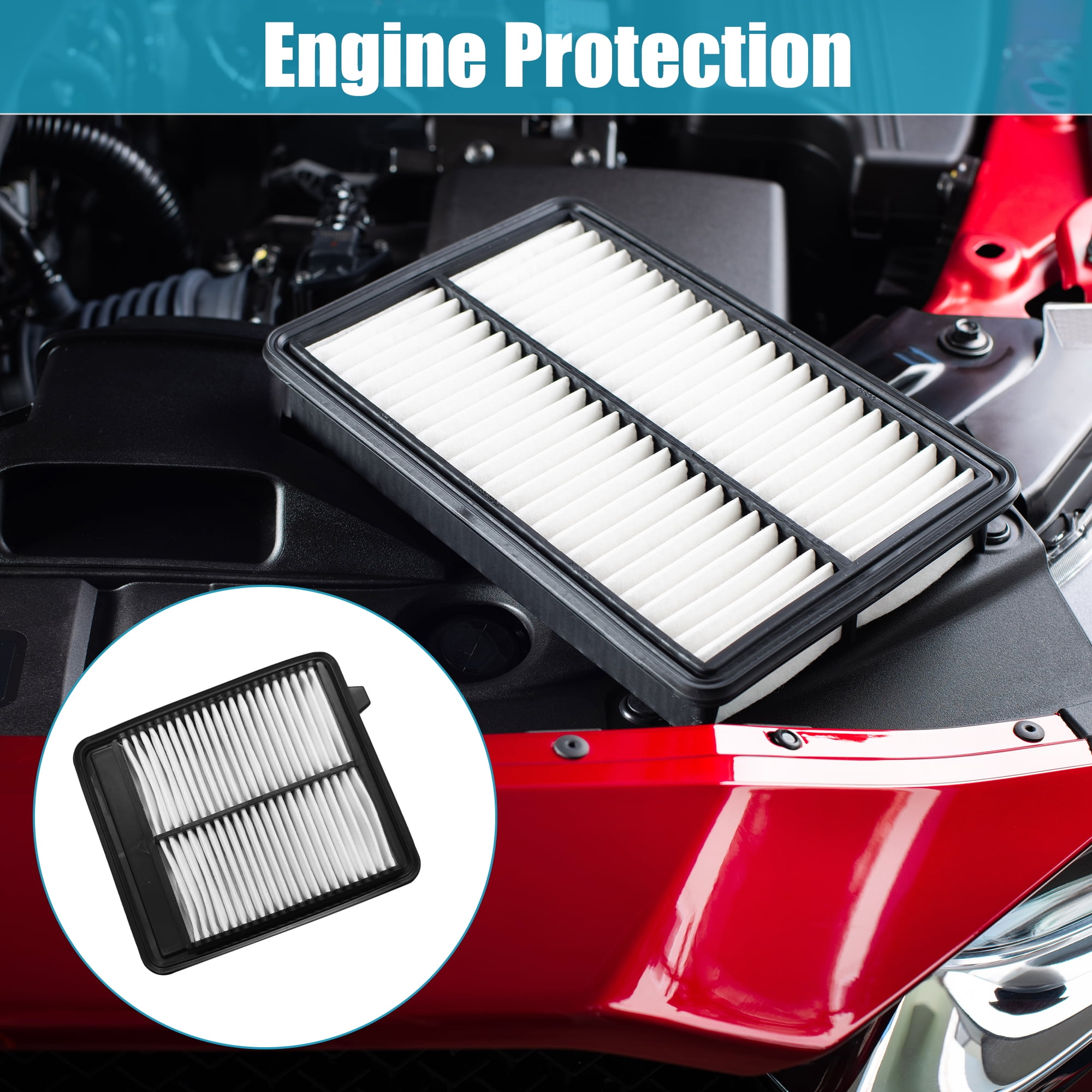 Unique Bargains 1pc Car Engine Air Filter Replacement Fit for HONDA N-BOX JF3/JF4