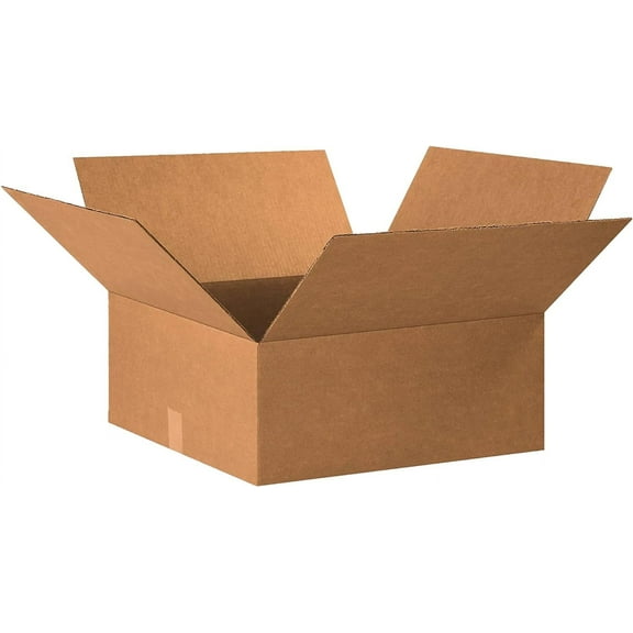 BOX USA Shipping Boxes Medium 20'L x 20'W x 7'H, 15-Pack | Corrugated Cardboard Box for Packing, Moving and Storage 20x20x7