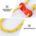 thumbnail image 2 of OUNONA 3Pcs Camping Tent Rope Yellow Reflective Lightweight Windproof Guyline Outdoor, 2 of 5
