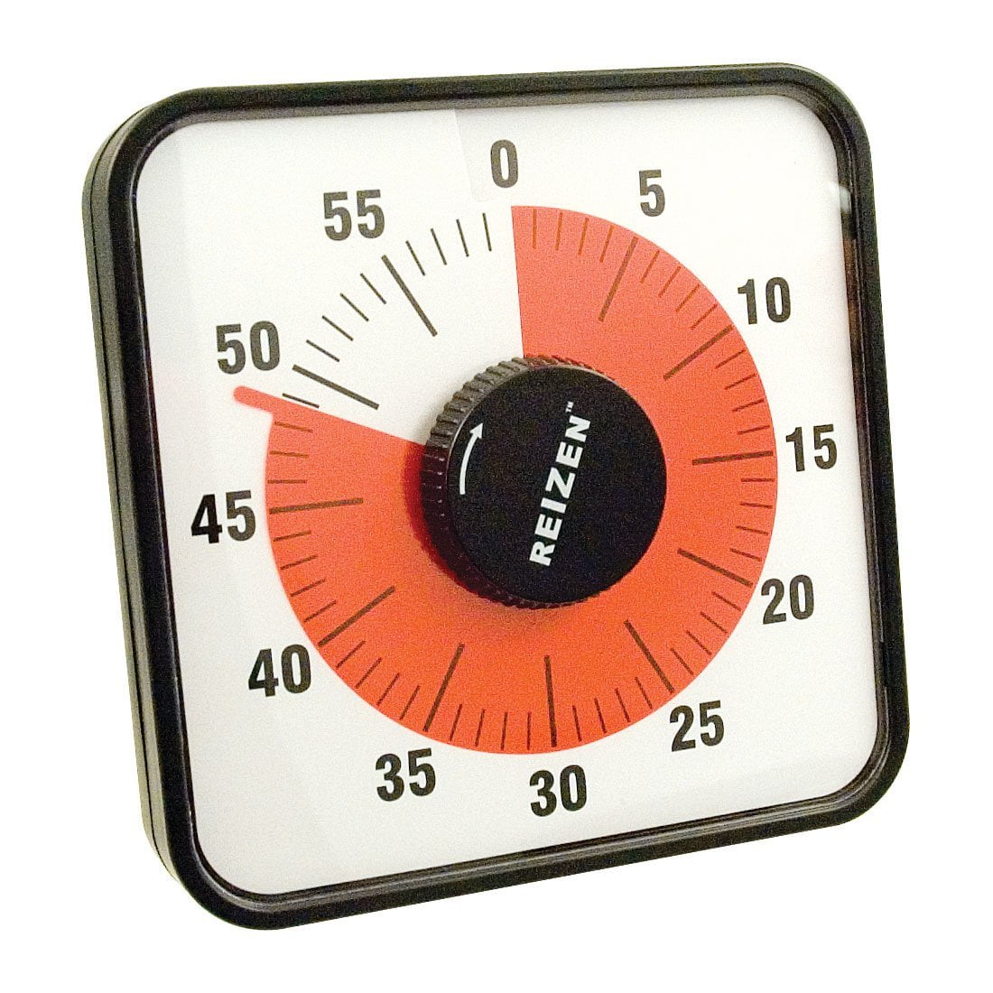 Magnetic Jumbo Timer, Disappearing red indicator visually depicts the passage of time with user-adjustable 1 to 60 minute timer By Reizen