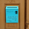 thumbnail image 1 of Buzón colgante para pared, buzón de correo de Metal montado en la pared, soporte para periódicos, puerta delantera de jardín, hogar, oficina,, 1 of 8