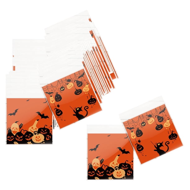 100 bolsas para con cierre adhesivo para panadería, aperitivos, jabón de Halloween. Estilo A Yuyangstore Envoltorios de galletas