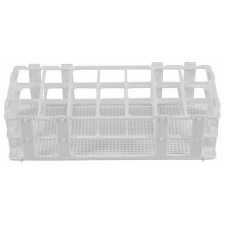 

3 Packs Plastic Test Tube Rack 21 Holes Lab Test Tube Rack Holder for 30mm Test Tubes White Detachable (21 Holes)