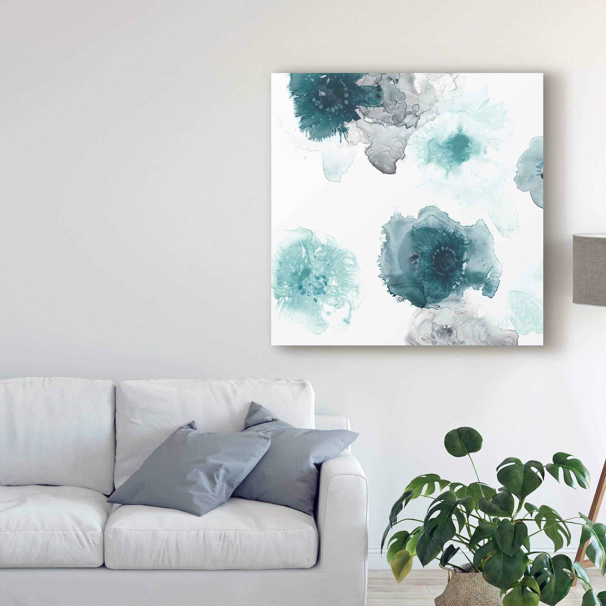 Trademark Fine Art 'Floating Indigo IV' Canvas Art by June Erica Vess