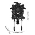 BVEBJDX Call Clock Distressed Plastic High-end Home Decor Hourly Clock ...