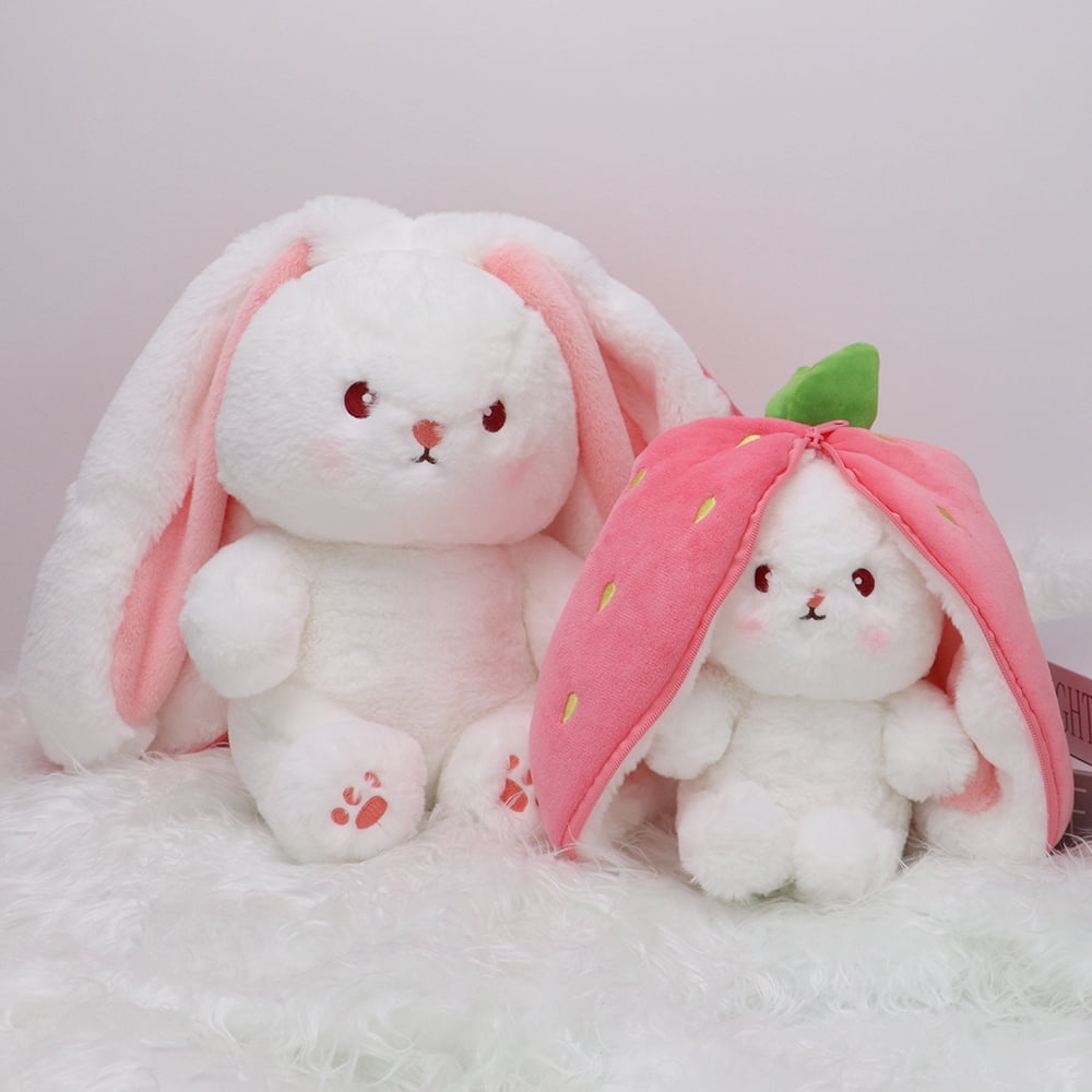 Strawberry Bunny Plush - COSY #stuffedanimals #bunny #strawberry #plus