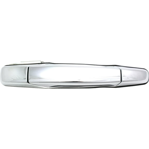 Exterior Door Handle Compatible with 2007-2013 Chevrolet Silverado 1500 Rear, Passenger Side 4-Door, Sport Utility Chrome