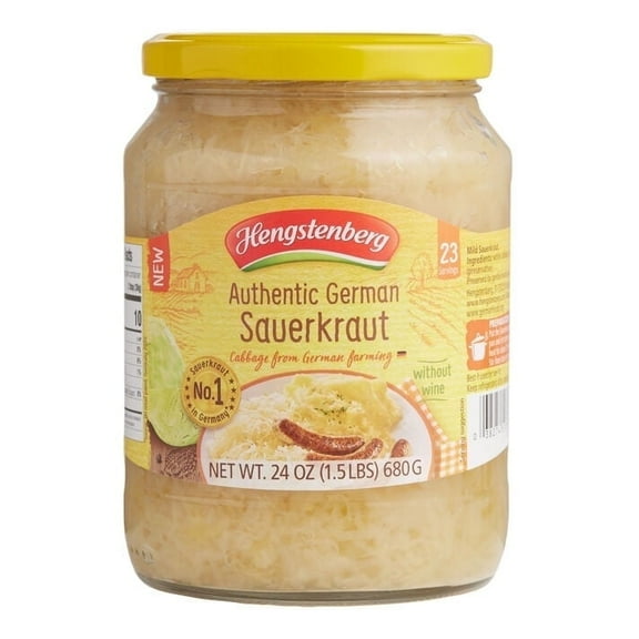 Hengstenberg Authentic German Sauerkraut without Wine 24 oz. Pack of 2