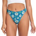 thumbnail image 1 of Balery Daisies Flowers Tangas de Algodón para Mujer con Estampado – Ropa Interior Sexy, Transpirable, G-string-X-Large, 1 of 6
