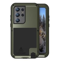 SaniMore for Samsung Galaxy S23 Ultra 6.8" Case, Rugged Metal Armor Shockproof Cover Built-in Screen Protector Heavy Duty Protective Cover with Waterproof Dustproof for Samsung S23 Ultra, Green