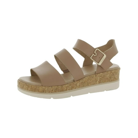 UPC 017113128682 product image for Dr. Scholl s Shoes Womens Once Twice Faux Leather Ankle Strap Wedge Sandals | upcitemdb.com