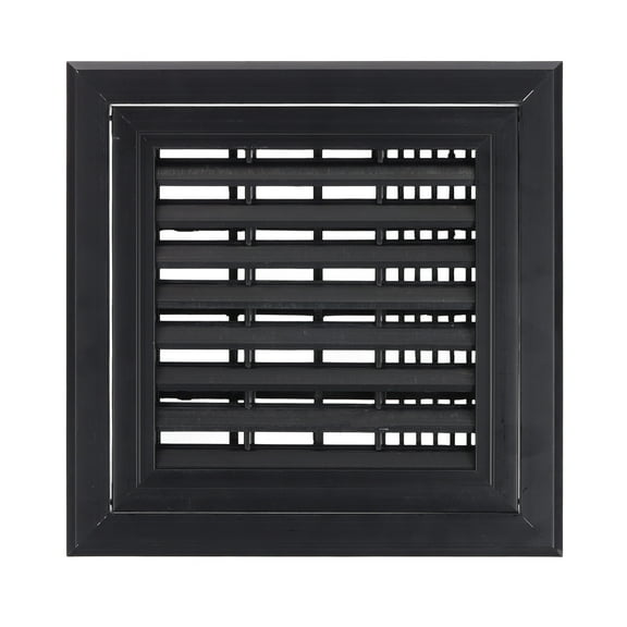Uxcell 10x10 Inch Plastic Ventilation Grille Air Conditioning Grilles for HVAC, Black
