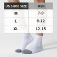 thumbnail image 2 of 6 Pairs Athletic Ankle Socks for Men, Cushioned Sports Running Socks, 2 of 7