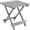 Grey, variant on Outdoor Solid Wood Folding Table In Blue - Space Saving For Backyard, Balcony Portable,