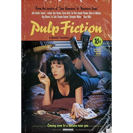 Pulp Fiction - Movie Poster / Print (Uma Thurman / Mia Wallace - On Bed) (Size: 27
